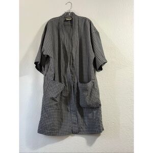Vintage travelsmith nylon Rayon Kimono Style Dressing Gown long robe L XL